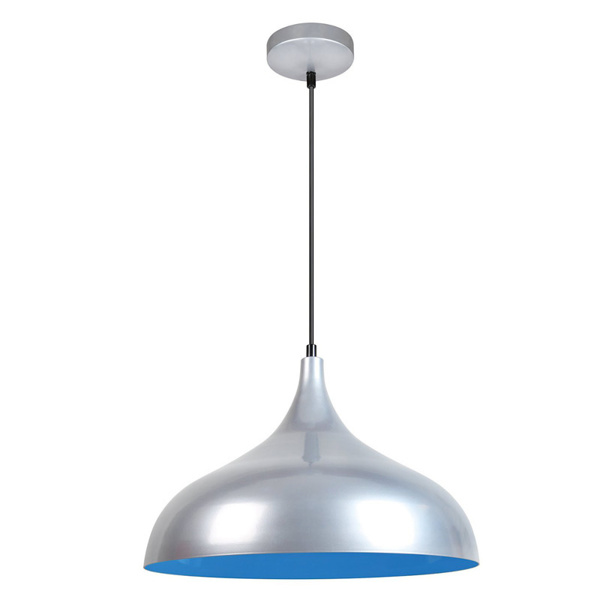 Picture of Philips Panache 58130 E-27 (Bulb Base) Silver And Blue Pendant Light