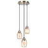 Picture of Philips Grandeur 58072 E-27 (Bulb Base) Brush Bronze Three Head Pendant Light