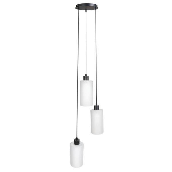 Picture of Philips Muziris 31430 E-27 (Bulb Base) Black & White Three Head Pendant Light