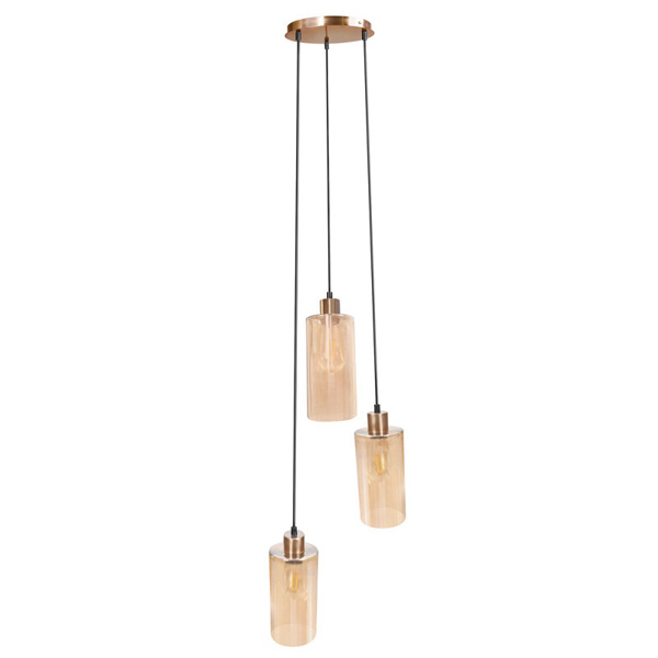 Picture of Philips Muziris 31432 E-27 (Bulb Base) Gold Three Head Pendant Light