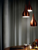 Picture of Philips Blithe 58076 E-27 (Bulb Base) Wine & Silver Three Head Pendant Light