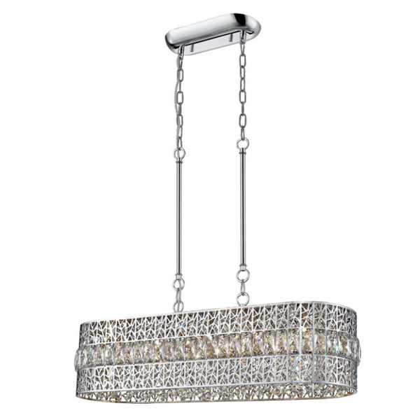 Picture of Philips Corona 581886 G-9 (Bulb Base) Chrome Pendant Chandeliers