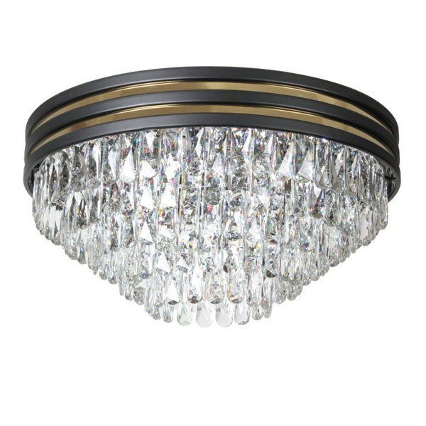 Picture of Philips Nacia 581964 E-14 (Bulb Base) Titanium Gold & Matt Black Ceiling Chandeliers