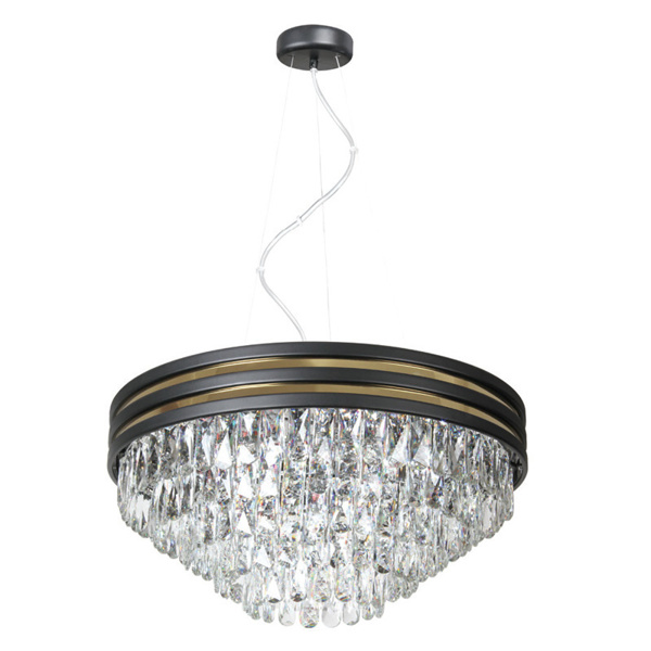 Picture of Philips Nacia 581965 E-14 (Bulb Base) Titanium Gold & Matt Black Pendant Chandeliers