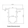 Picture of Philips Webber 582040 1M Recessed Trimless Magnetic Track