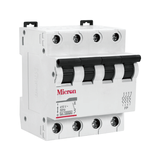 Picture of Micron M3NP25C 25A C-Curve 10kA TPN MCB