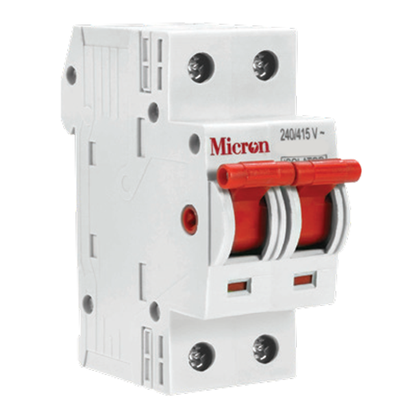 Picture of Micron M2P100I 100A Double Pole Isolator Switch