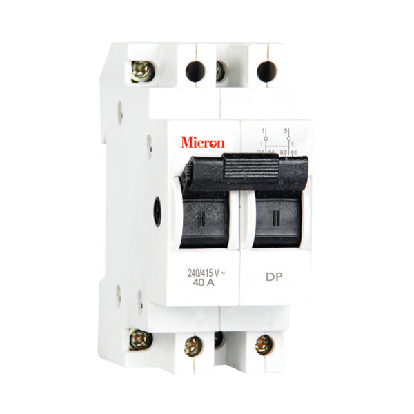 Picture of Micron M2PO40S 40A DP MCB Changeover Switch