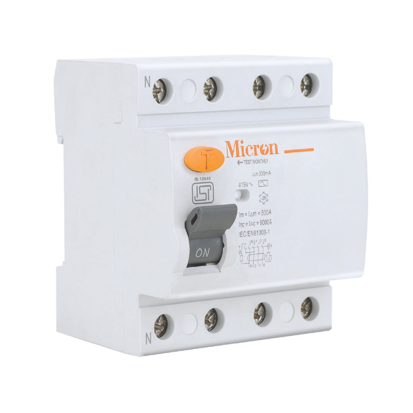 Picture of Micron 16A 100mA 4 Pole RCCB
