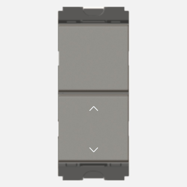Picture of Norisys Cube C2210.02 6A 1 Way + 2 Way 1 Module Grey Twin Switch
