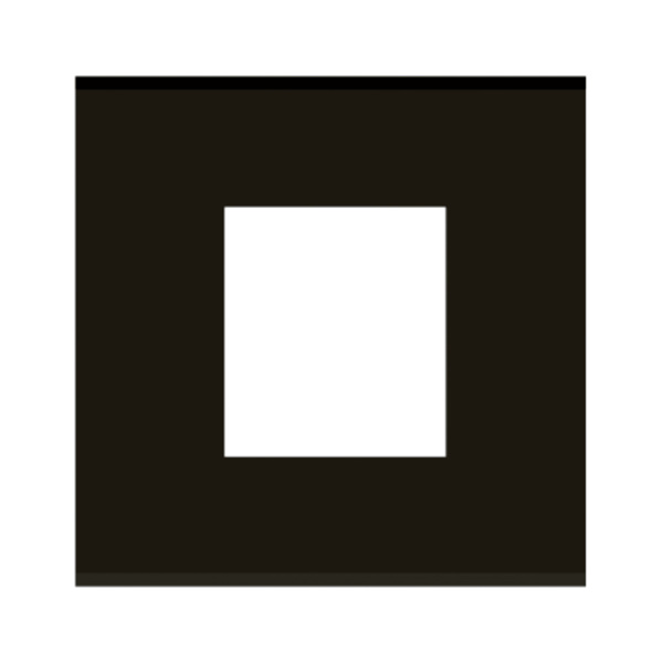 Picture of Norisys Cube CA302.05 2 Module Solid Aluminium Black Cover Plate With Frame