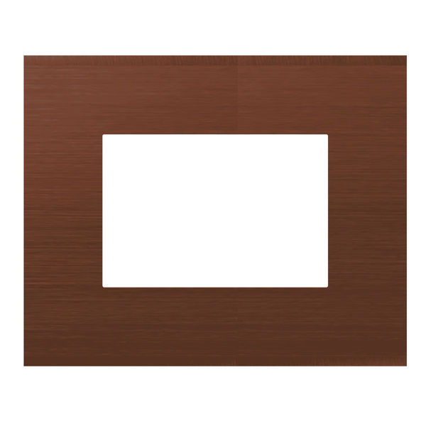 Picture of Norisys Cube CA303.14 3 Module Solid Aluminium Dark Bronze Cover Plate With Frame