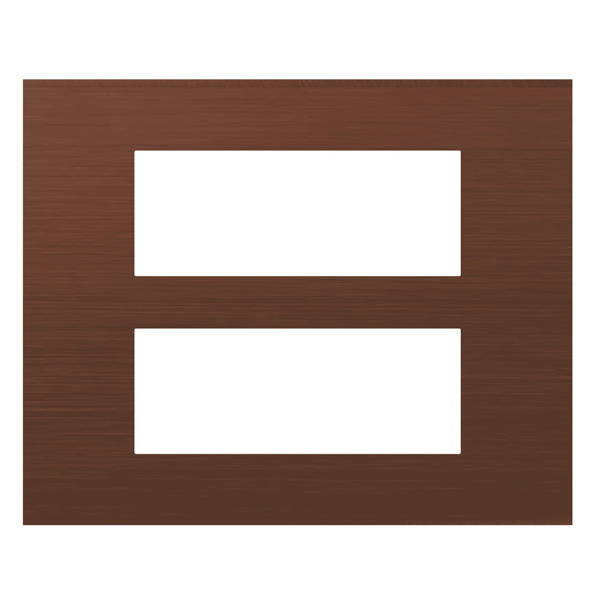 Picture of Norisys Cube CA312.14 12 Module Solid Aluminium Dark Bronze Cover Plate With Frame