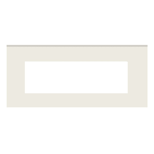 Picture of Norisys Cube CG308.08 8 Module Solid Glass Ice White Cover Plate With Frame