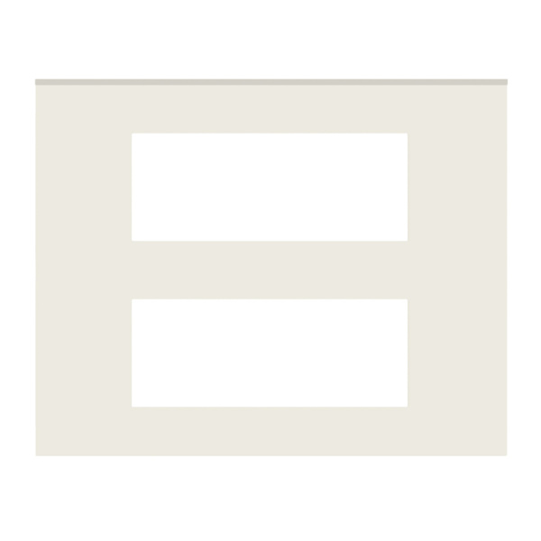 Picture of Norisys Cube CG312.08 12 Module Solid Glass Ice White Cover Plate With Frame