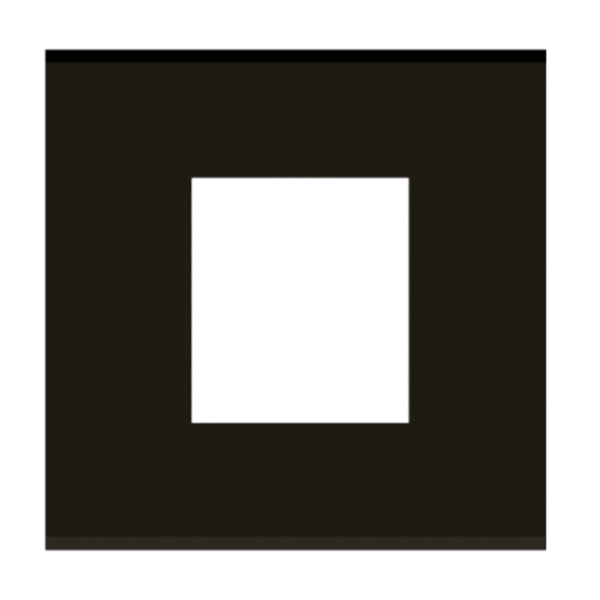 Picture of Norisys Cube CG302.19 2 Module Solid Glass Solid Black Cover Plate With Frame