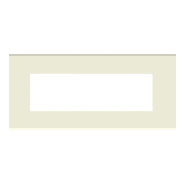 Picture of Norisys Cube CG308.38 8 Module Solid Glass Ultra White Cover Plate With Frame