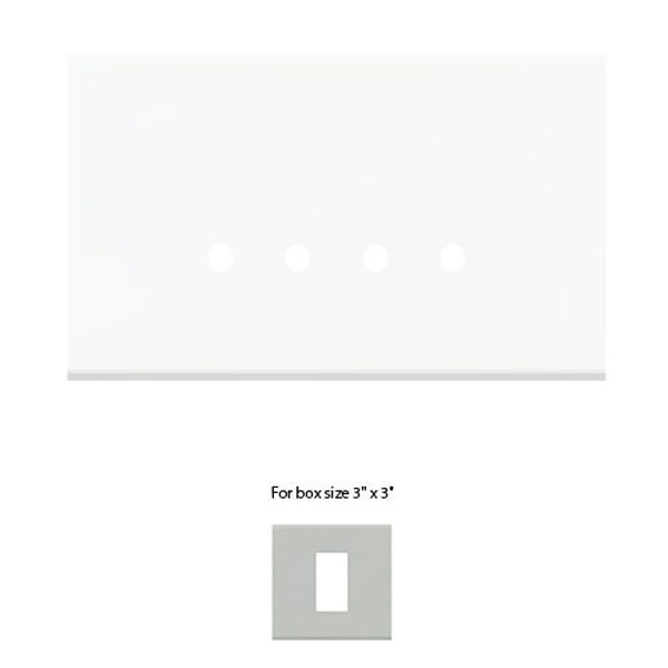 Picture of Norisys TG9 TG301.38 1M Size Plate With 1M Window Ultra White Solid Glass Cover Plates With Frames