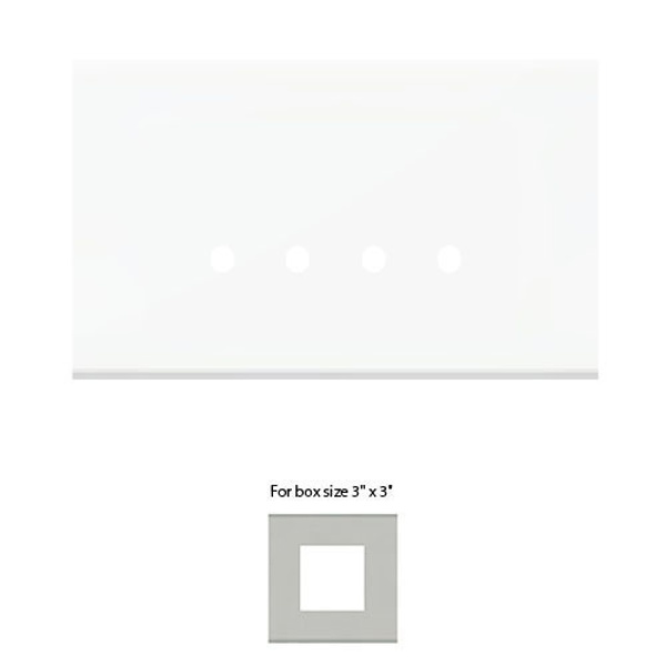Picture of Norisys TG9 TG302.38 2M Size Plate With 2M Window Ultra White Solid Glass Cover Plates With Frames
