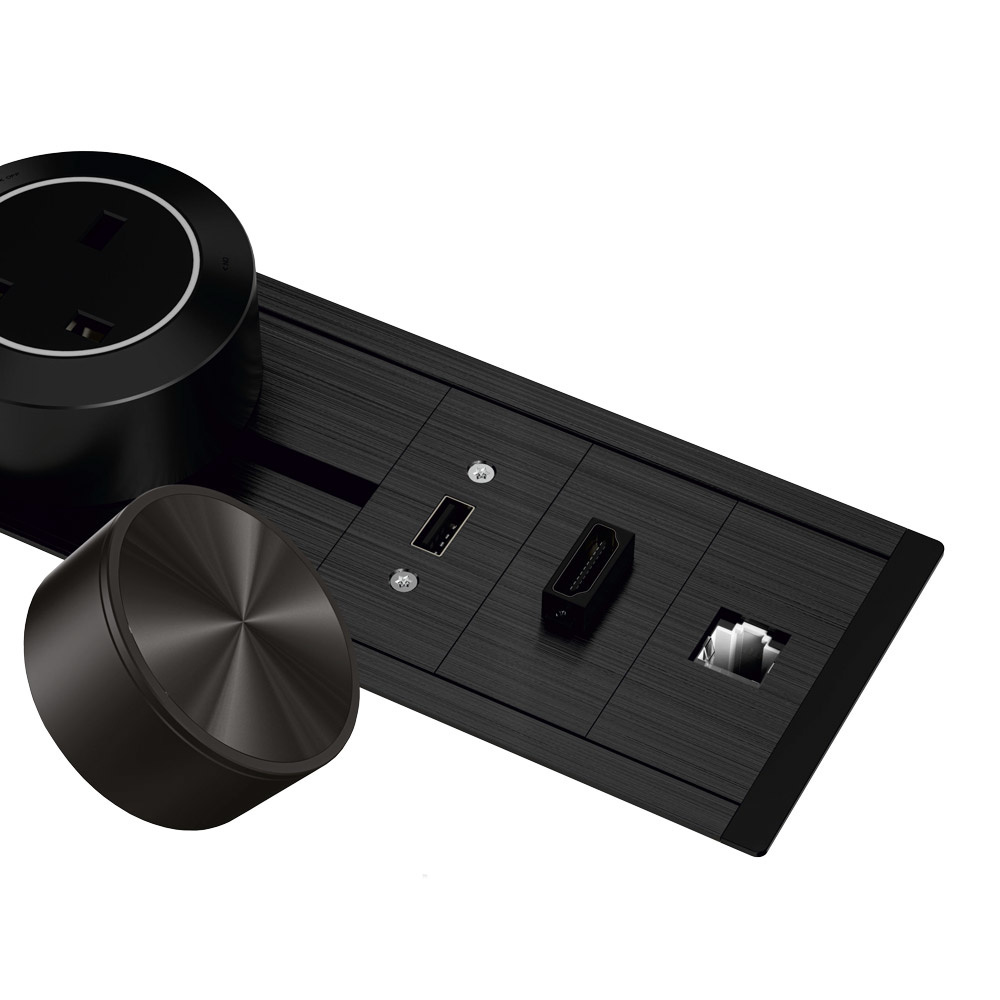 Buy GM 3296 32A 1000 mm Recessed Mounted Power Track With Usb Charger ...