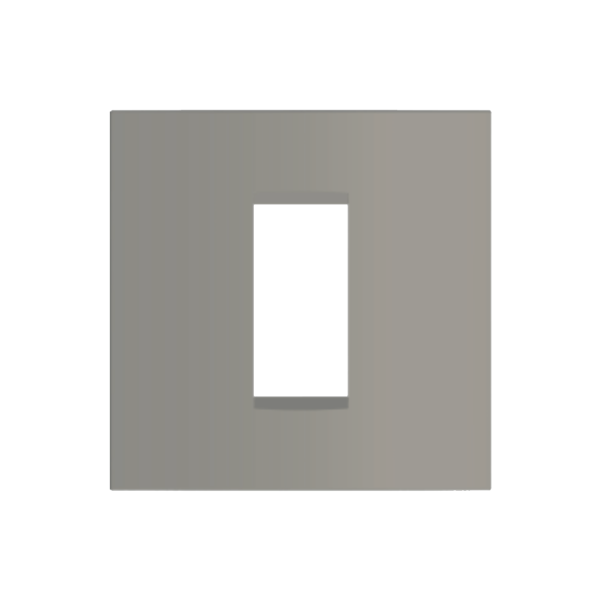 Picture of Norisys Cube C5401.02 1 Module Vector Quartz Gray Cover Plate With Frame