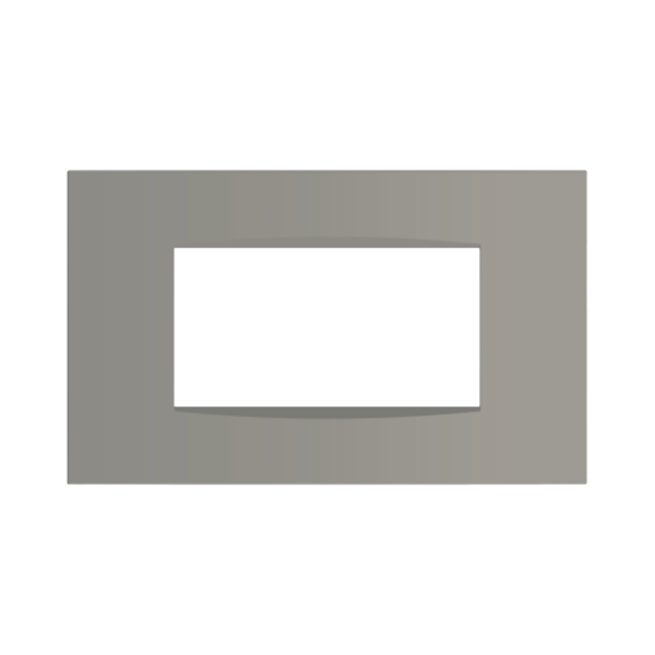 Picture of Norisys Cube C5404.02 4 Module Vector Quartz Gray Cover Plate With Frame