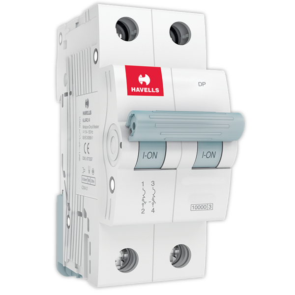 Picture of Havells 50A C-Curve 10kA 2 Pole MCB