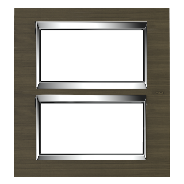 Picture of GM Naturalz PW08010 8M (4+4) Vertical Regular Wood Tulip Wood Cover Plate With Frame