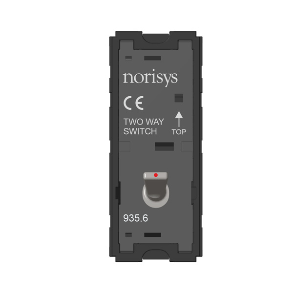 Picture of Norisys TG9 T9201.02 6A 2 Way With Indicator 1 Module Plastic Quartz Gray Metal Lever Switches