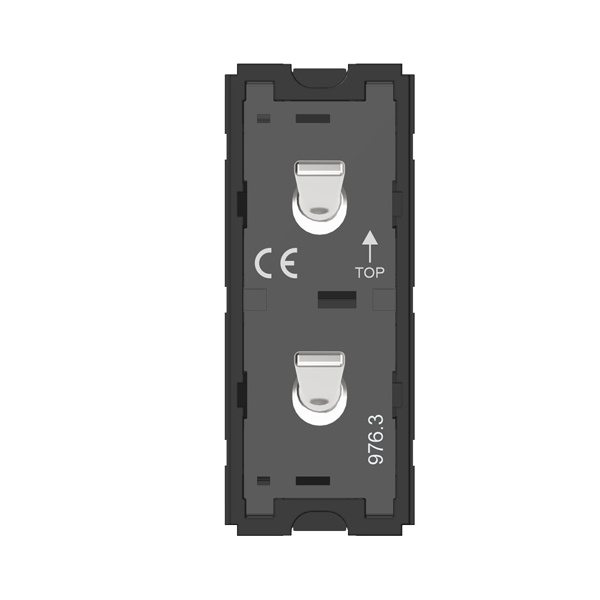 Picture of Norisys TG9 T9310.31 16A 1 Way + 1 Way 1 Module Glossy Chrome Metal Lever Twin Switches