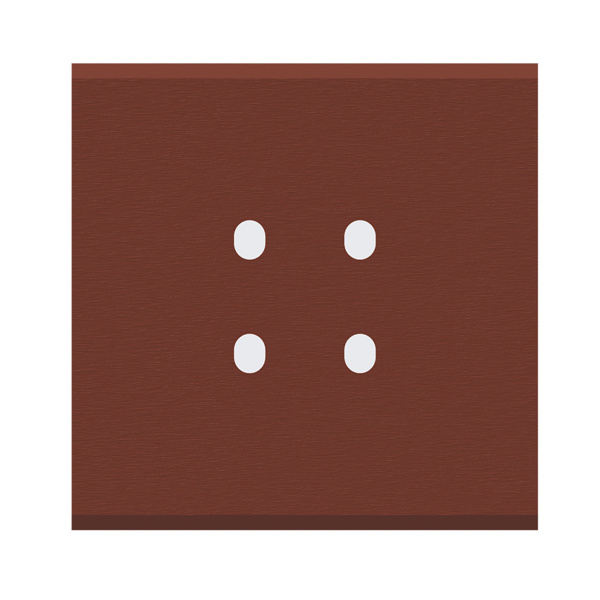 Picture of Norisys TG9 TA222.14 2M Size Plate With 4 Holes Dark Bronze Solid Aluminium Cover Plates With Frames