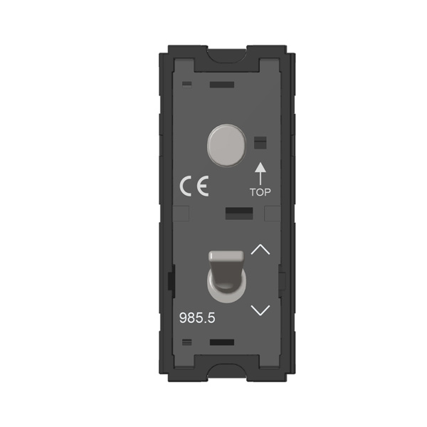 Picture of Norisys TG9 T9810.02 16A 2 Way + Blank 1 Module Plastic Quartz Gray Metal Lever Twin Switches