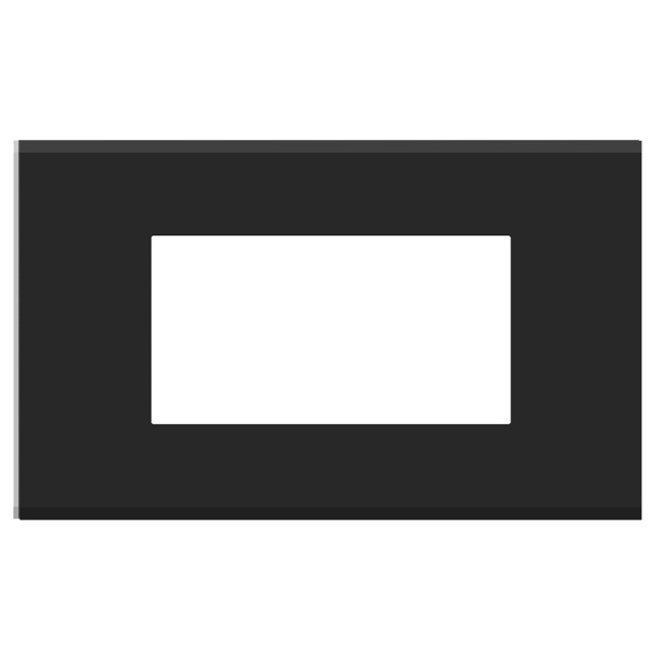 Picture of Norisys TG9 TA304.05 4M Size Plate With 4M Window Black Solid Aluminium Cover Plates With Frames