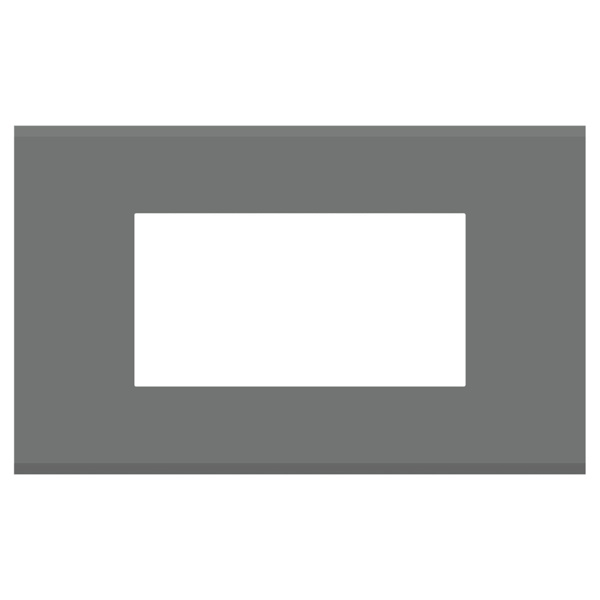 Picture of Norisys TG9 TG304.09 4M Size Plate With 4M Window Metal Gray Solid Glass Cover Plates With Frames