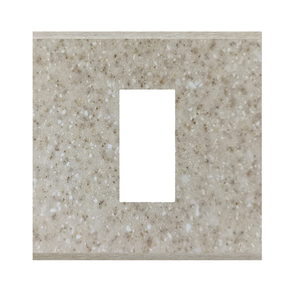 Picture of Norisys TG9 TM301.11 1M Size Plate With 1M Window Terra Beige Solid Marble Cover Plates With Frames