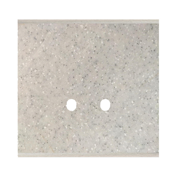 Picture of Norisys TG9 TM212.10 2M Size Plate With 2 Holes Sparkle White Solid Marble Cover Plates With Frames