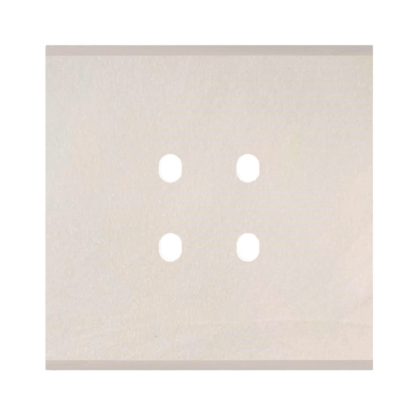 Picture of Norisys TG9 TM222.12 2M Size Plate With 4 Holes Salt White Solid Marble Cover Plates With Frames