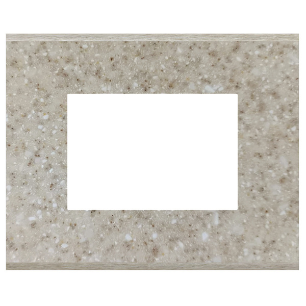 Picture of Norisys TG9 TM303.11 3M Size Plate With 3M Window Terra Beige Solid Marble Cover Plates With Frames