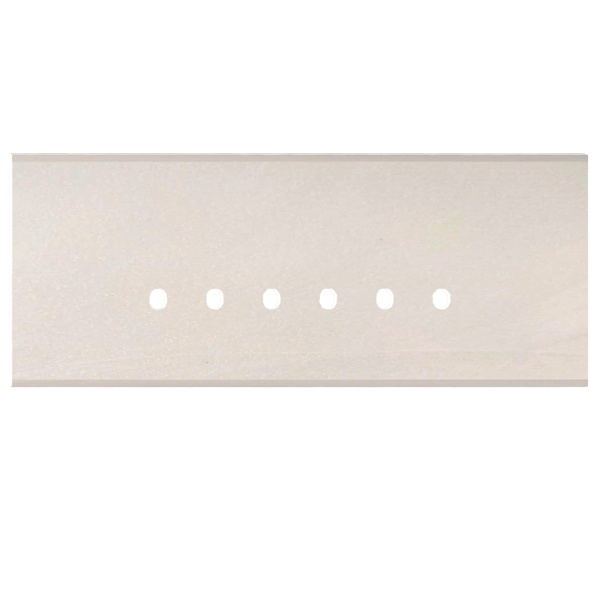 Picture of Norisys TG9 TM616.12 6M Size Plate With 6 Holes Salt White Solid Marble Cover Plates With Frames