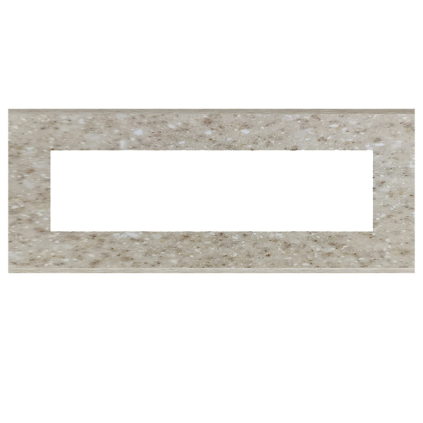Picture of Norisys TG9 TM306.11 6M Size Plate With 6M Window Terra Beige Solid Marble Cover Plates With Frames
