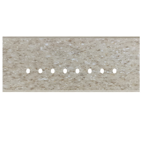 Picture of Norisys TG9 TM818.11 8M Size Plate With 8 Hole Terra Beige Solid Marble Cover Plates With Frames