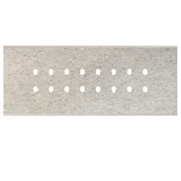 Picture of Norisys TG9 TM828.10 8M Size Plate With 16 Holes Sparkle White Solid Marble Cover Plates With Frames