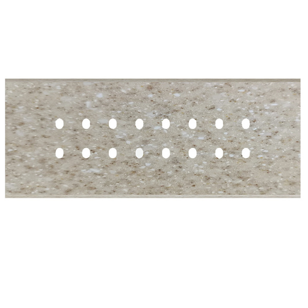 Picture of Norisys TG9 TM828.11 8M Size Plate With 16 Holes Terra Beige Solid Marble Cover Plates With Frames