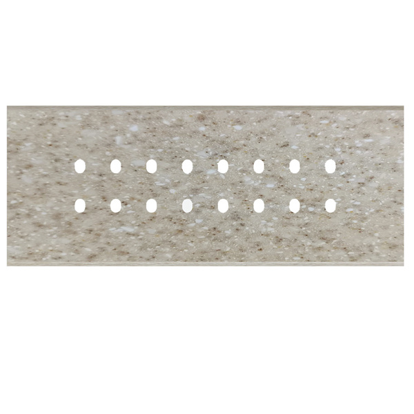Picture of Norisys TG9 TM828.11 8M Size Plate With 16 Holes Terra Beige Solid Marble Cover Plates With Frames