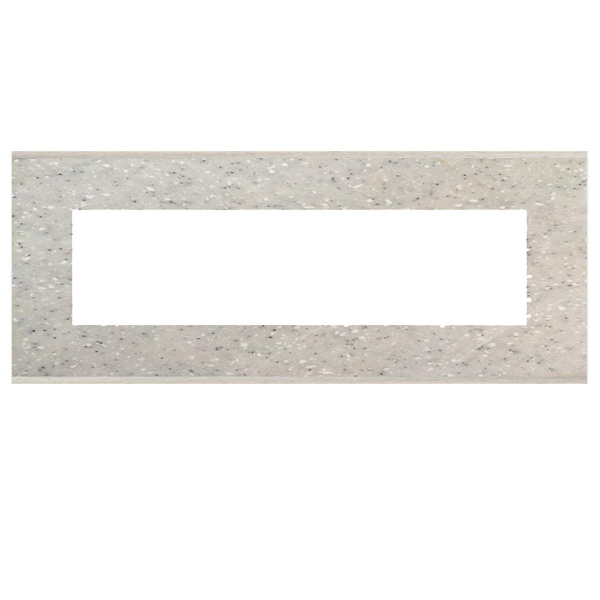 Picture of Norisys TG9 TM306.10 6M Size Plate With 6M Window Sparkle White Solid Marble Cover Plates With Frames