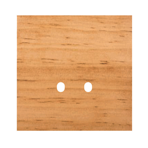 Picture of Norisys TG9 TW212.07 2M Size Plate With 2 Holes Pinewood Solid Wood Cover Plates With Frames