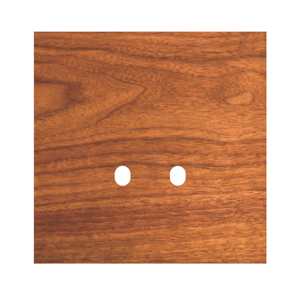 Picture of Norisys TG9 TW212.29 2M Size Plate With 2 Holes Walnut Solid Wood Cover Plates With Frames