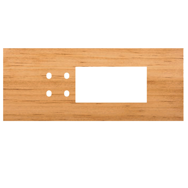 Picture of Norisys TG9 TW226.07 6M Size Plate With 4 Holes + 4M Window Pinewood Solid Wood Cover Plates With Frames