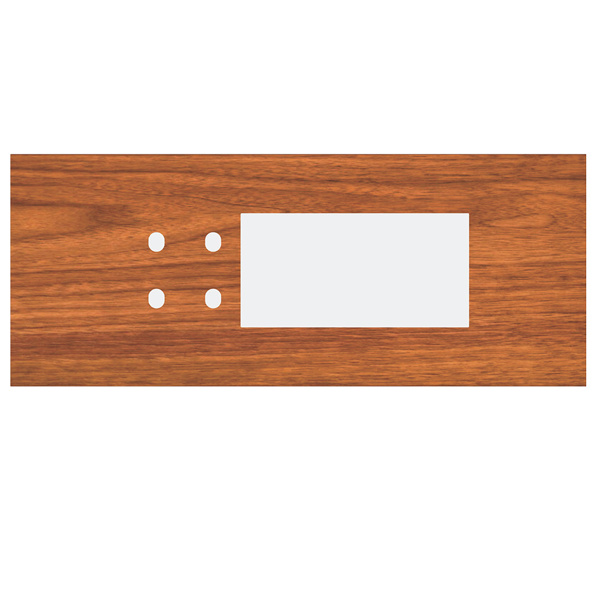 Picture of Norisys TG9 TW226.29 6M Size Plate With 4 Holes + 4M Window Walnut Solid Wood Cover Plates With Frames