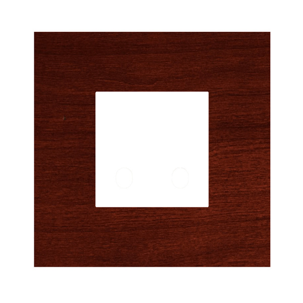 Picture of Norisys TG9 TW302.06 2M Size Plate With 2M Window Dark Mahogany Solid Wood Cover Plates With Frames